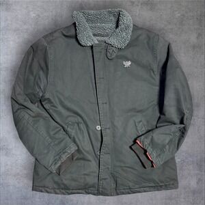 Diablo Jacket‎ Unisex L Black Sherpa Blizzard Entertainment Button Down Blizzcon